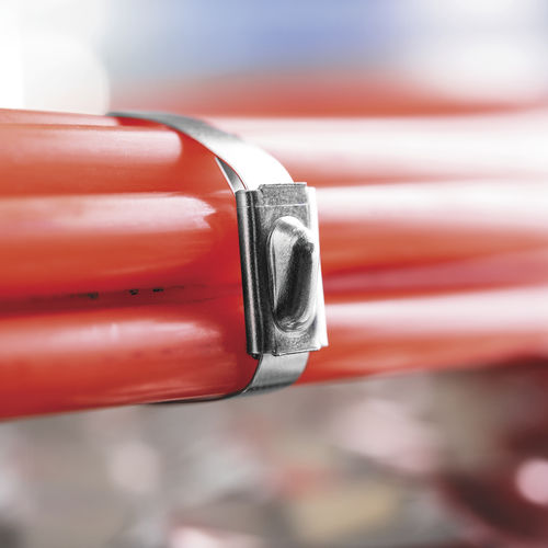 Abraçadeira de cabos em aço inoxidável - Serie MBT - HellermannTyton España - resistente à corrosão / resistente a UV / resistente a produtos químicos