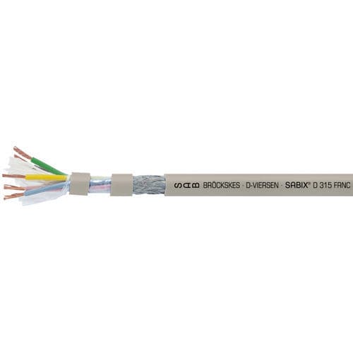 Cabo de dados - SABIX® D 315 FRNC - SAB BROECKSKES GMBH & Co. KG - DIN / isolado / retardante de chama