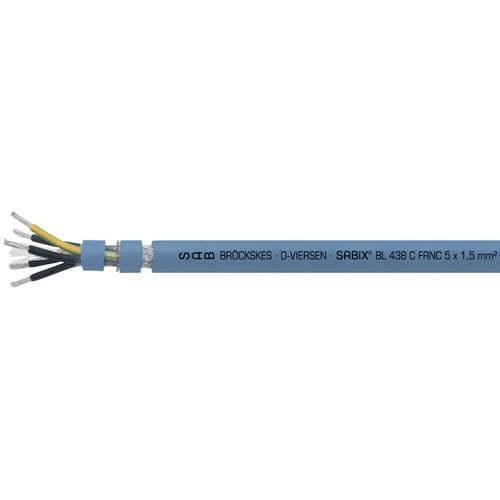 Cabo elétrico sem halogênio - SABIX® BL 438 C FRNC - SAB BROECKSKES GMBH & Co. KG - de alimentação / isolado / retardante de chama