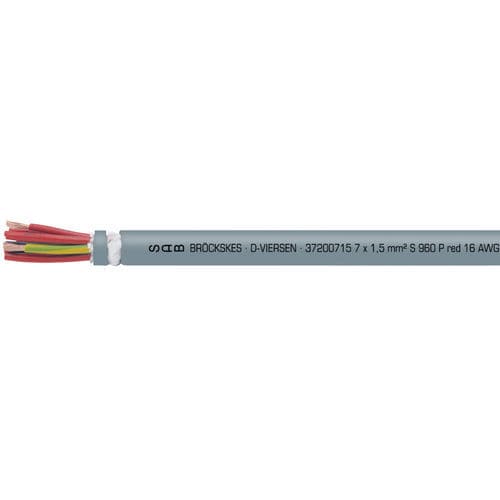 Cabo elétrico de grande flexibilidade - S 960 P red - SAB BROECKSKES GMBH & Co. KG - de alimentação / DIN / isolado