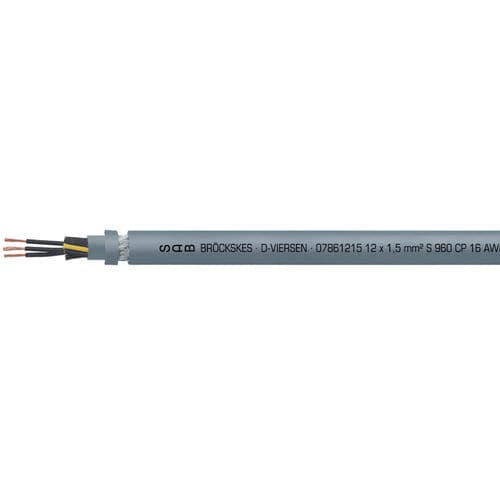 Cabo elétrico de grande flexibilidade - S 960 CP - SAB BROECKSKES GMBH & Co. KG - de alimentação / DIN / isolado