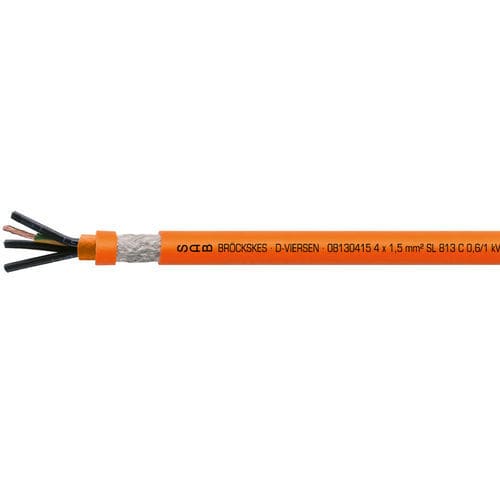 Cabo elétrico para servomotor - SL 813 C - SAB BROECKSKES GMBH & Co. KG - de alimentação / isolado / resistente a óleo