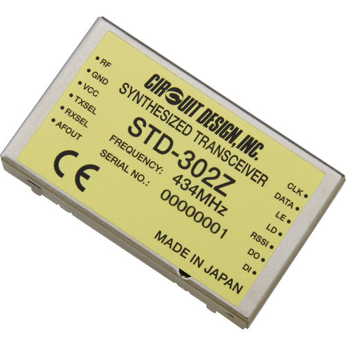 Transceptor rádio - STD-302Z - Circuit Design, Inc. - FSK / de banda ISM / para ambientes difíceis
