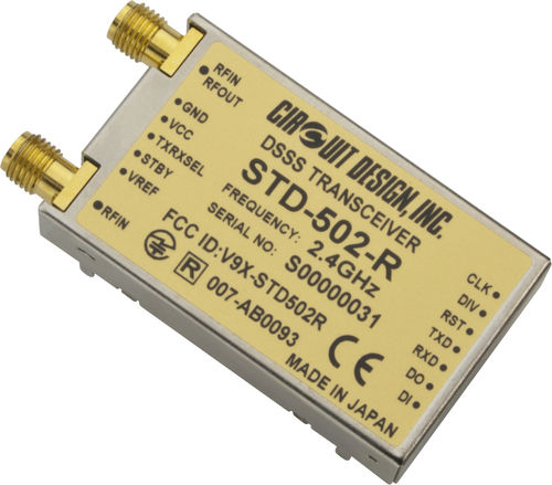 Transceptor rádio - STD-502-R - Circuit Design, Inc. - 2,4 Ghz