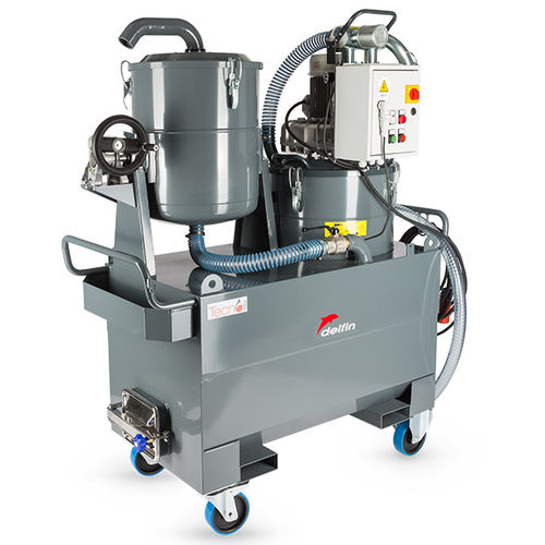 Aspirador industrial - TC400 IF - Delfin Vacuums - para matérias úmidas / de óleo e cavacos / trifásico