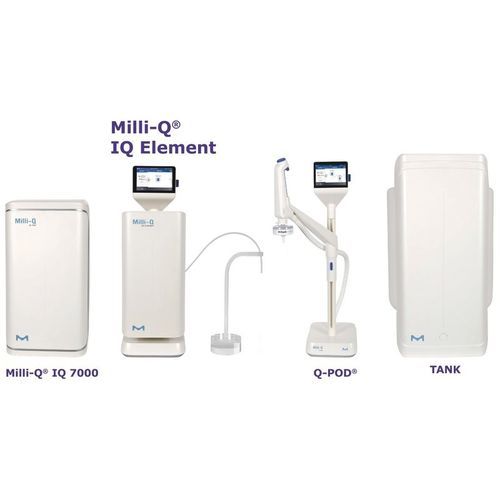 Unidade de purificação de água para laboratório - Milli-Q® IQ  - Merck Millipore - compacta