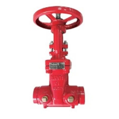 Válvula de gaveta - HGO-200GG - Elite Line Industrial Corp. - com volante / para água / com revestimento