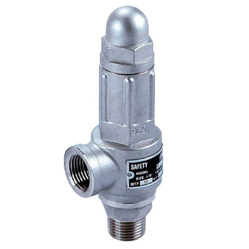 Válvula de segurança para dutos - HSY24 - Elite Line Industrial Corp. - em aço inoxidável / com rosca