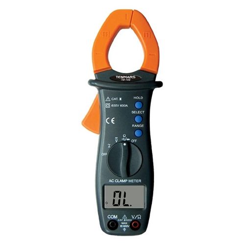 Multímetro tipo pinça digital - 600 A | TM-16E - Tenmars Electronics - portátil / CA / com seleção automática de faixa