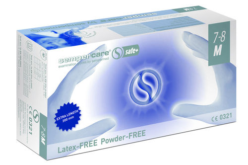 Luva de laboratório - Sempercare® safe+ - Sempermed - de proteção química / em borracha nitrílica / em látex