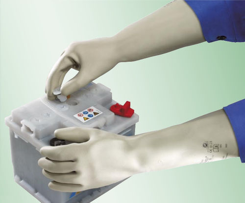 Luva de laboratório - Combi-Latex 403 - Kächele Cama Latex - para construção civil / para a indústria química / de proteção química