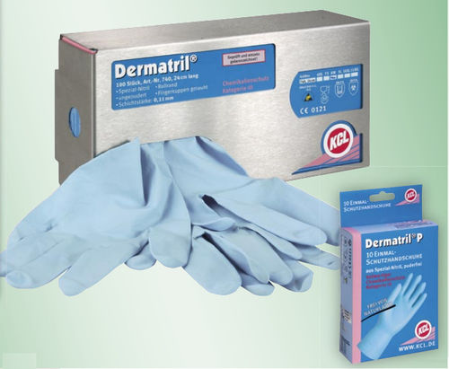 Luva de laboratório - Dermatril® L 741 - Kächele Cama Latex - para a indústria alimentícia / para a indústria farmacêutica / para a indústria química