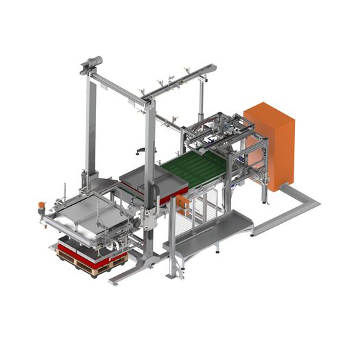 Paletizador camada por camada - Productive Systems - coluna / para garrafas de plástico / de bidões