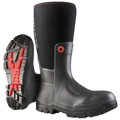 Bota de segurança para uso industrial - OD60A93 - Dunlop Hevea (IPF) - à prova de água / de proteção química / resistente à perfuração