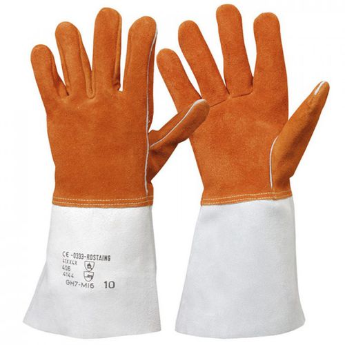 Luva de soldagem - GH7M16/14 - ROSTAING - resistente à abrasão / resistente ao calor / em couro