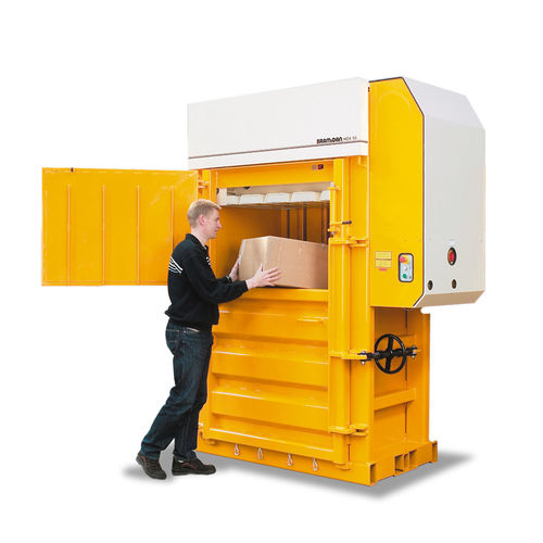 Prensa enfardadeira para papelão - X50 - Bramidan Balers - para plástico / vertical / com abertura frontal