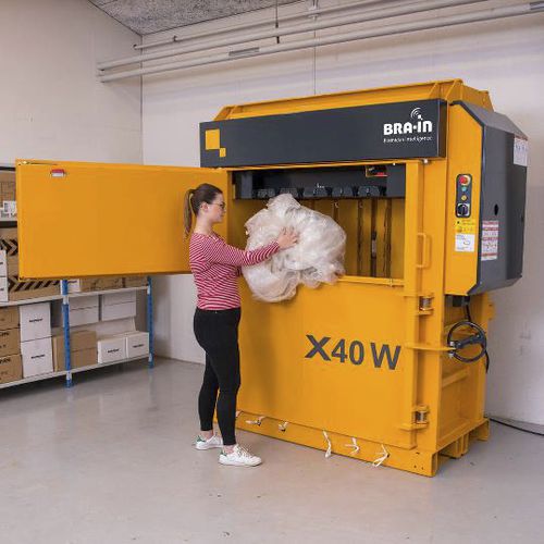 Prensa enfardadeira para papelão - X40 Wide - Bramidan Balers - para plástico / para resíduos / vertical