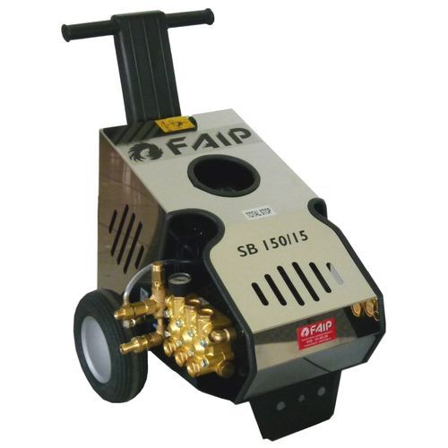 Lavadora de alta pressão de água fria - FLEXI series - FAIP - elétrica / móvel / em aço inoxidável