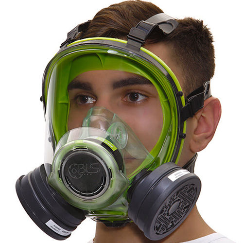 Máscara de proteção facial inteira - 5000 Vortex series - B.L.S. S.r.l. - de cartucho / de 2 filtros