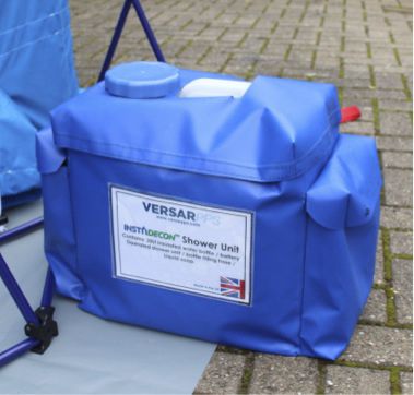 Chuveiro de segurança portátil - INSTADecon - PPSGB - para ambiente externo / de descontaminação