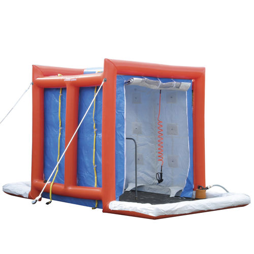 Chuveiro de segurança portátil - DPI CBRN First Response - PPSGB - inflável / para ambientes perigosos / de descontaminação