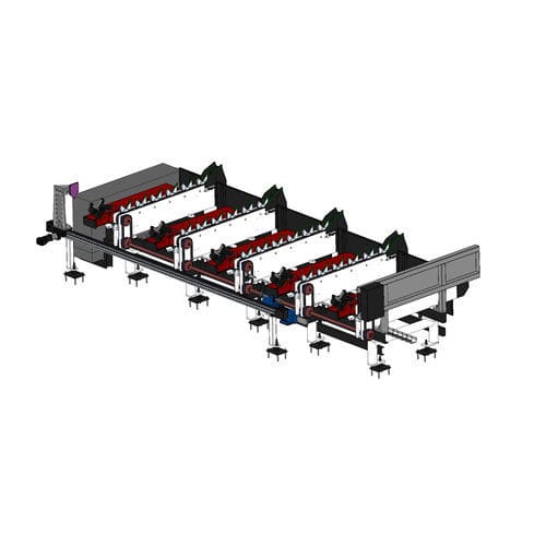 Sistema de manipulação automático - CP-L - OMP - múltiplo / para máquina de corte / para tubo quadrado