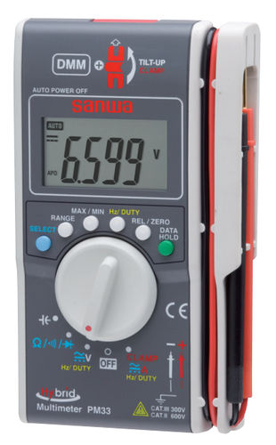 Multímetro digital - PM33a - Sanwa Electric Instrument - de bolso / portátil / 600 V