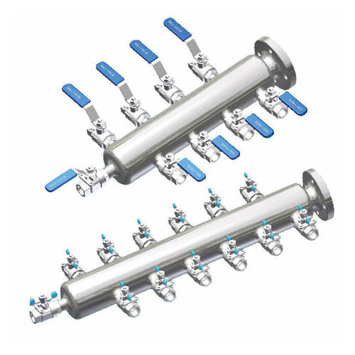 Distribuidor manifold multivias - AHM  - Golden Mountain Enterprise - em aço inoxidável / para gás / de divisão
