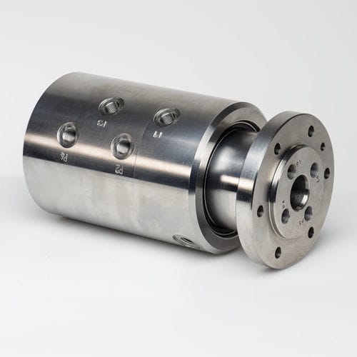 Junta rotativa para água - 366000002E - SCHLEIFRING GmbH - para ar / 4 passagens / em aço inoxidável
