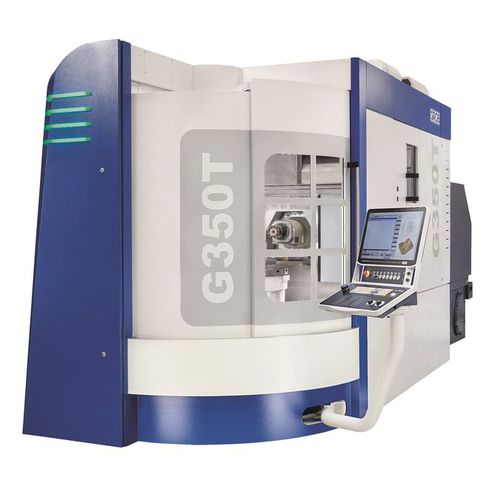 Centro de torneamento e fresamento CNC - G350T - GROB-WERKE - universal / de 5 eixos / com pino