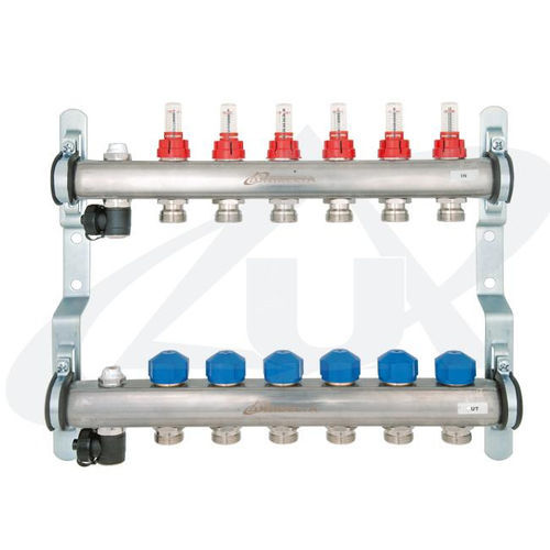 Distribuidor manifold multivias - 60010221 series - Unidelta S.p.A. - em aço inoxidável / de bloqueio