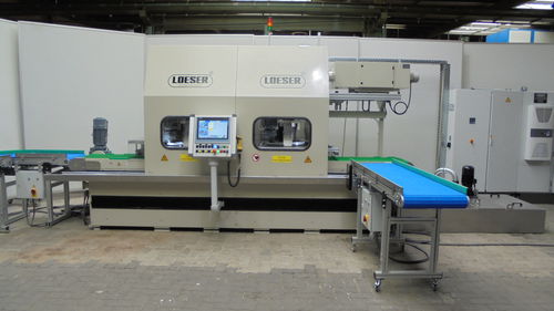 Rebarbadora de escova - FB 384-500 - LOESER GmbH - de arredondar cantos / de acabamento / com retífica