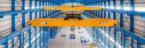 Ponte rolante de viga dupla - STAHL CraneSystems GmbH - para uso intensivo / com sistema de elevação leve / à prova de explosão
