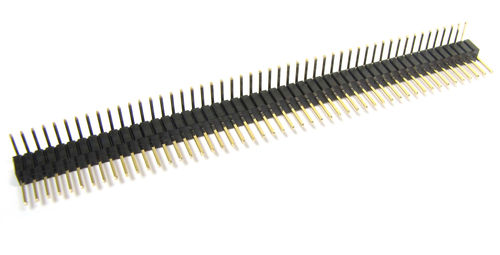 Barra de pinos macho - 1.27 - 2.54 mm | CRIMPFLEX® - Nicomatic - de uma única fileira / com contatos em ouro / 1,27 mm (0,050")