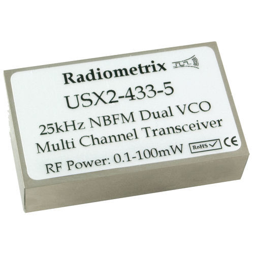 Transceptor RF - USX2 - Radiometrix - RS232 / de telemetria / de monitoramento