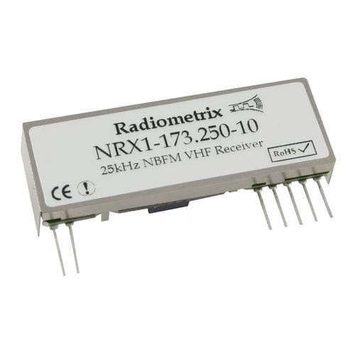 Receptor rádio - NRX1 series - Radiometrix - VHF / de telemetria / industrial