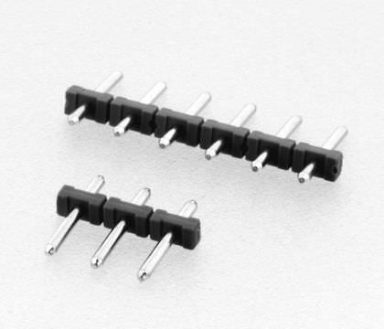 Barra de pinos macho - 300 V, 10 A, 5 mm | 823 series  - W+P PRODUCTS - de uma única fileira / de inserção (PTH) / 5,00 mm (0,197")