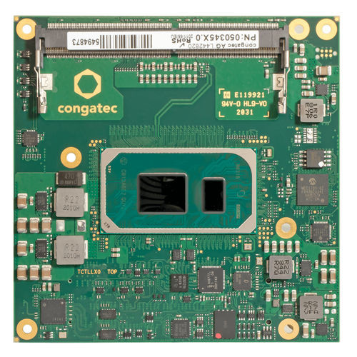 Computador em módulo COM Express - conga-TC570 - Congatec - Intel® Celeron® 6305E / Intel® Tiger Lake-UP3 i3-1115G4E de 11ª geração / Intel® Core™ i5-1145G7E