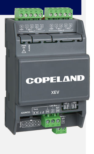 Controle de motor de passo - XEV series - Emerson Commercial & Residential Solutions - com controlador integrado