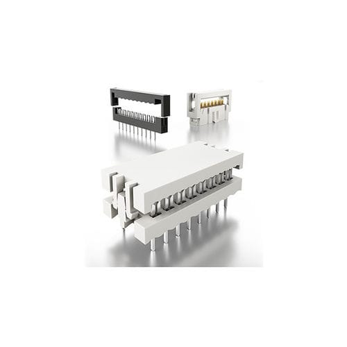 Conector de alimentação elétrica - Fischer Elektronik GmbH & Co. KG - PCB / retangular / fêmea