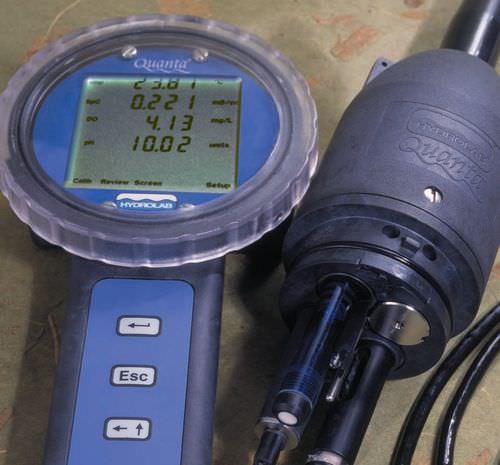 Sensor de qualidade da água multiparâmetros - -5 - 50° C, 0 – 100 mS/cm, 0 - 50 mg/L | Quanta  - Hach Hydromet