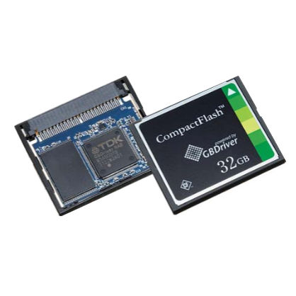 Cartão de memória CompactFlash - CFG8V series - TDK Electronics Europe - 16 GB / 32 GB