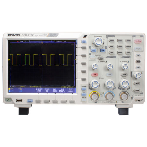 Digitalizador-osciloscópio de 2 canais - OSD-2102 - Tecpel  Co., Ltd. - 8 bits