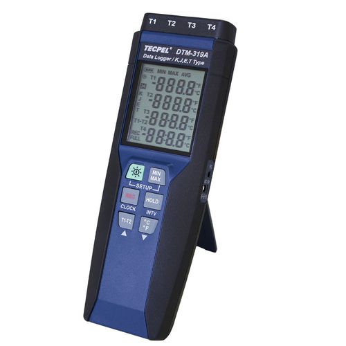 Registrador de dados de temperatura - DTM-319A - Tecpel  Co., Ltd. - USB / com display / para bateria