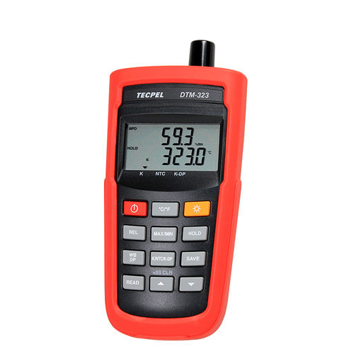 Medidor de temperatura - DTM-323   - Tecpel  Co., Ltd. - de umidade relativa / portátil