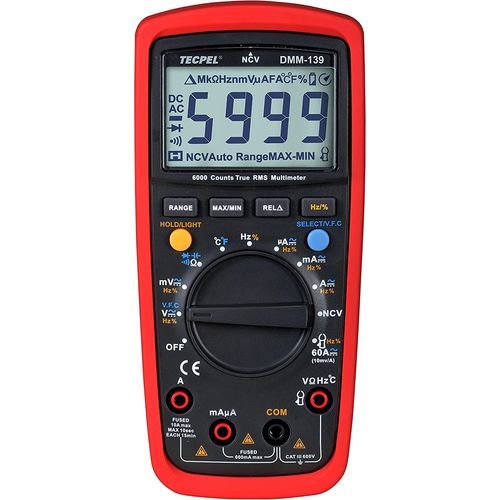 Multímetro digital - DMM-139 - Tecpel  Co., Ltd. - portátil / 600 V / 10 A