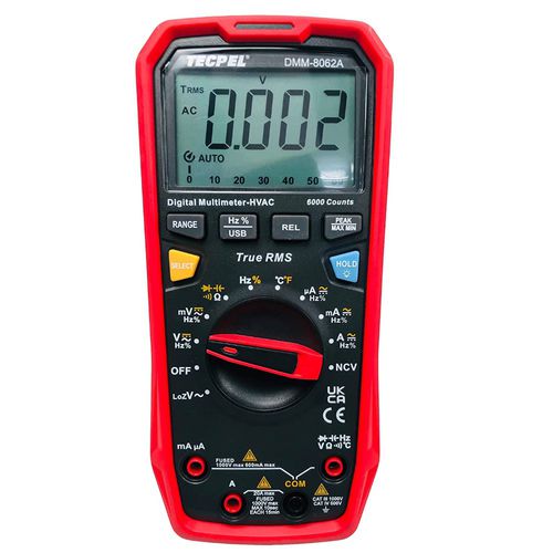 Multímetro digital - DMM-8062A - Tecpel Co., Ltd. - portátil / 1000 V / 10 A