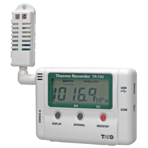 Registrador de dados de temperatura - TR-73U - Tecpel  Co., Ltd. - de umidade relativa / de pressão barométrica / USB