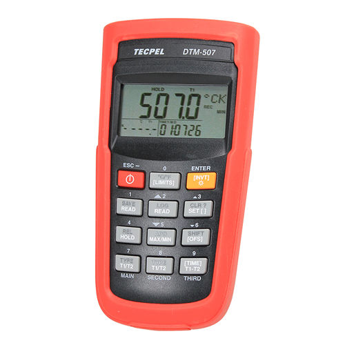 Registrador de dados de temperatura - DTM-507 - Tecpel  Co., Ltd. - RS-232 / NTC / com display LCD