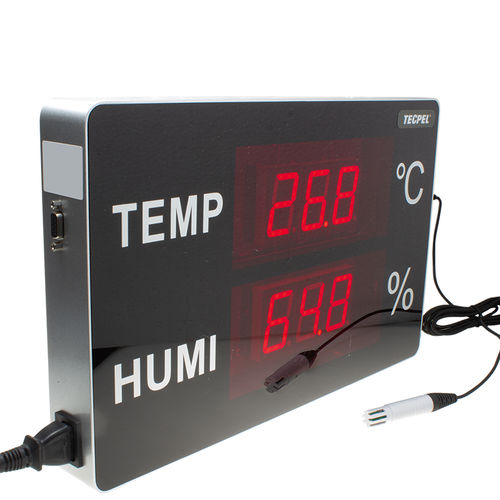 Display de LED - TRH-3305 - Tecpel  Co., Ltd. - para medição de temperatura / de medição da umidade / de grande formato